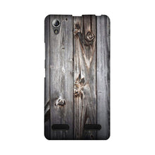 Wooden Look Mobile Back Case for Lenovo A6000  (Design - 114)