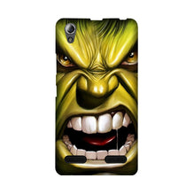 Hulk Superhero Mobile Back Case for Lenovo A6000  (Design - 121)