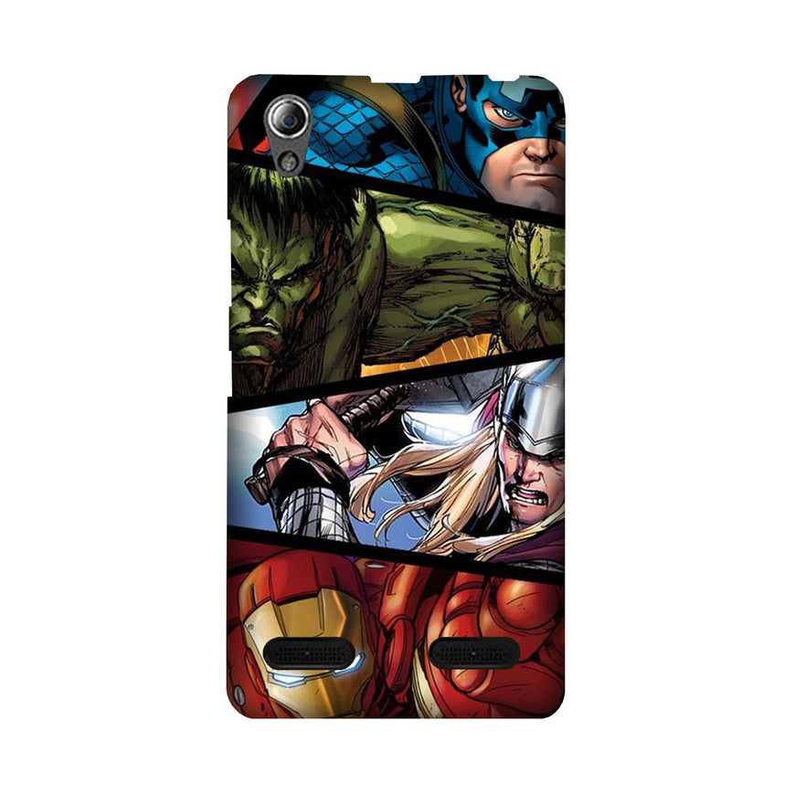 Avengers Superhero Case for Lenovo A6000  (Design - 124)