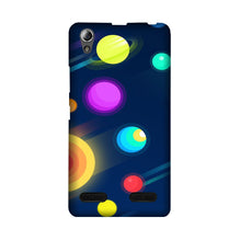 Solar Planet Mobile Back Case for Lenovo A6000 (Design - 197)