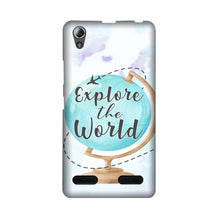 Explore the World Mobile Back Case for Lenovo A6000 (Design - 207)