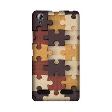 Puzzle Pattern Mobile Back Case for Lenovo A6000 (Design - 217)