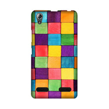 Colorful Square Mobile Back Case for Lenovo A6000 (Design - 218)