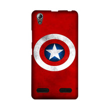 Captain America Mobile Back Case for Lenovo A6000 (Design - 249)