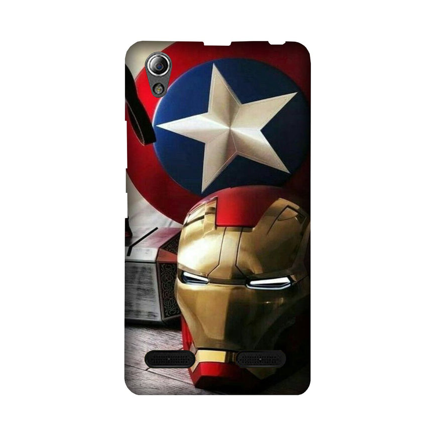 Ironman Captain America Case for Lenovo A6000 (Design No. 254)