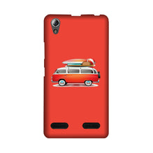 Travel Bus Mobile Back Case for Lenovo A6000 (Design - 258)