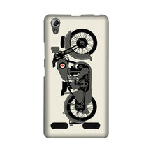 MotorCycle Mobile Back Case for Lenovo A6000 (Design - 259)