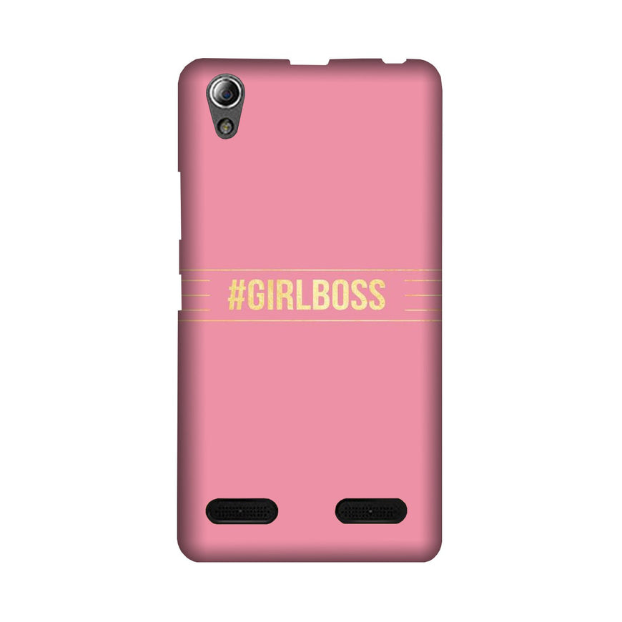 Girl Boss Pink Case for Lenovo A6000 (Design No. 263)