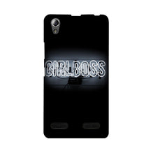 Girl Boss Black Mobile Back Case for Lenovo A6000 (Design - 268)