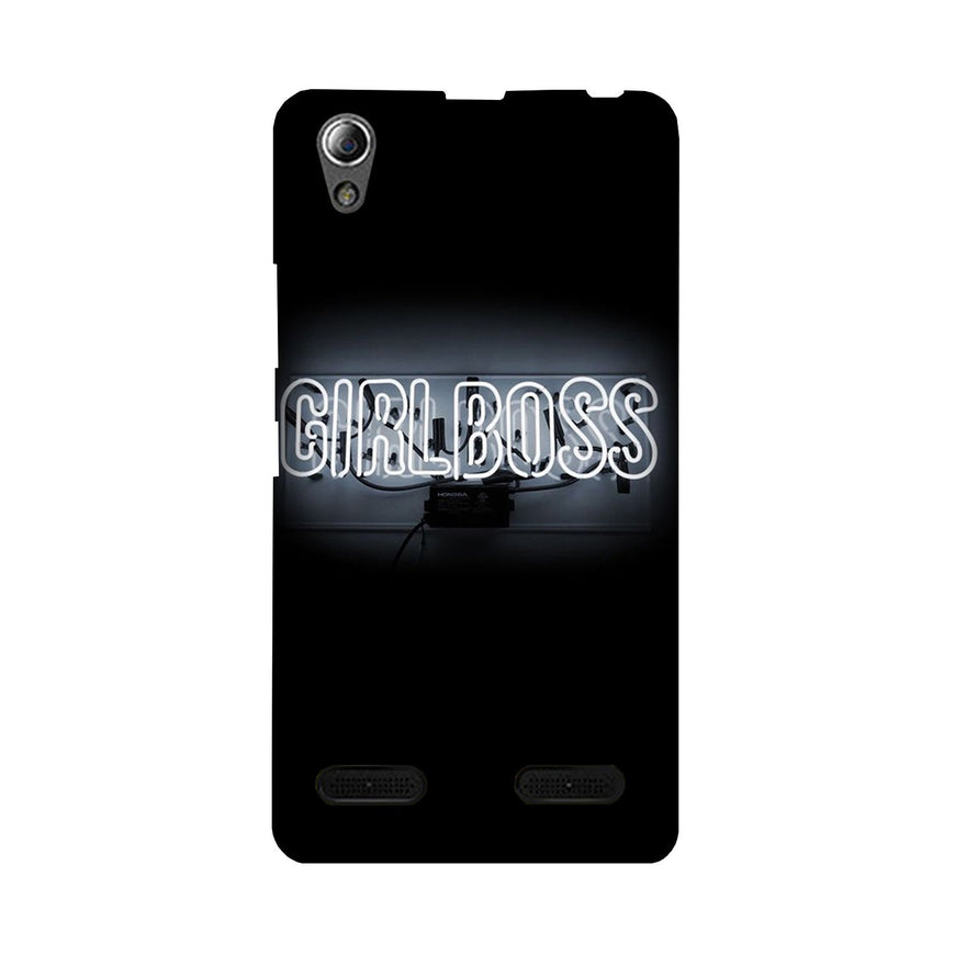 Girl Boss Black Case for Lenovo A6000 (Design No. 268)