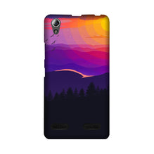 Sun Set Mobile Back Case for Lenovo A6000 (Design - 279)