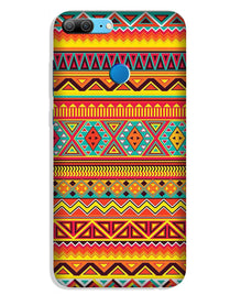 Zigzag line pattern Mobile Back Case for Lenovo K9 / K9 Plus (Design - 4)