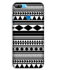 Black white Pattern Mobile Back Case for Lenovo K9 / K9 Plus (Design - 5)