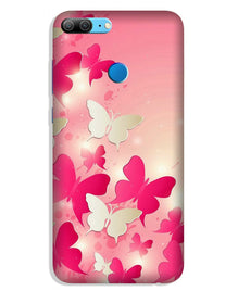 White Pick Butterflies Mobile Back Case for Lenovo K9 / K9 Plus (Design - 28)