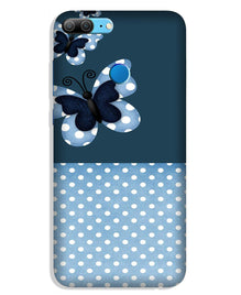 White dots Butterfly Mobile Back Case for Lenovo K9 / K9 Plus (Design - 31)