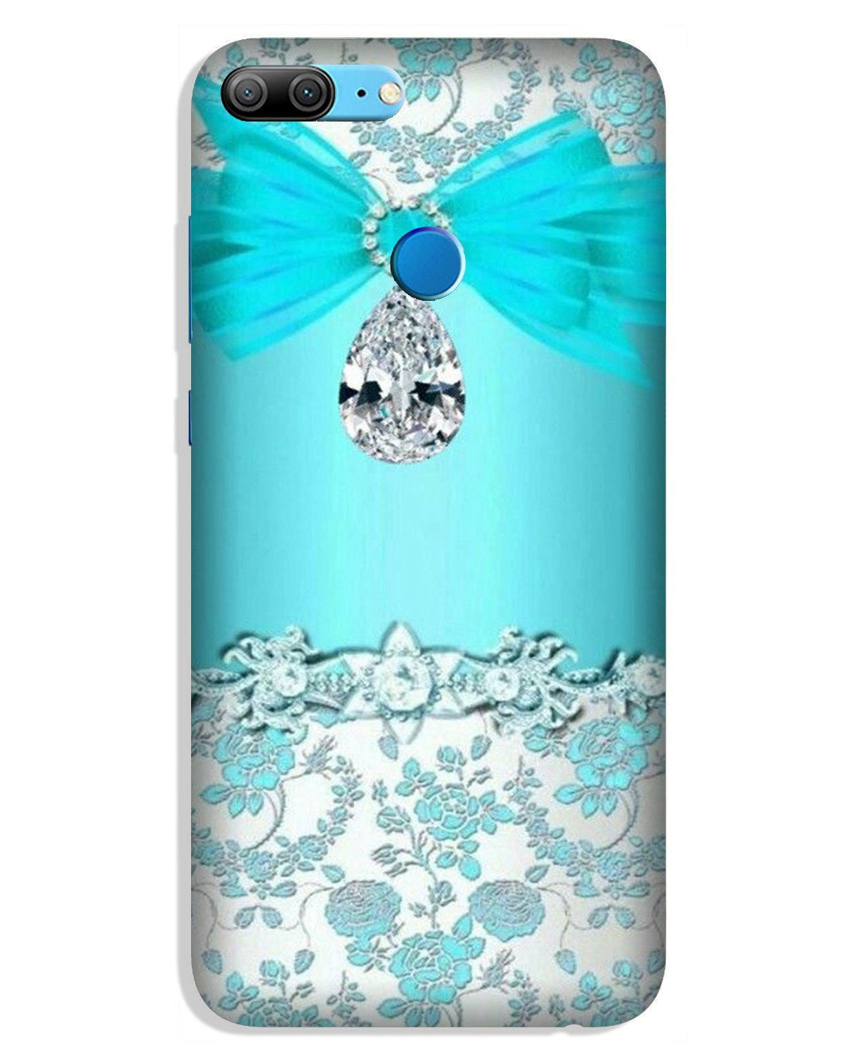 Shinny Blue Background Case for Lenovo K9 / K9 Plus