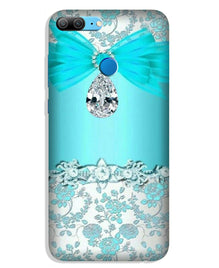 Shinny Blue Background Mobile Back Case for Lenovo K9 / K9 Plus (Design - 32)