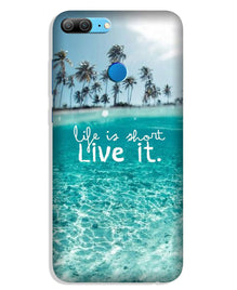 Life is short live it Mobile Back Case for Lenovo K9 / K9 Plus (Design - 45)