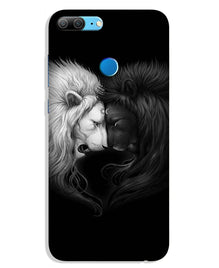 Dark White Lion Mobile Back Case for Lenovo K9 / K9 Plus  (Design - 140)
