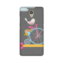 Sparron with cycle Mobile Back Case for Lenovo P2 (Design - 34)
