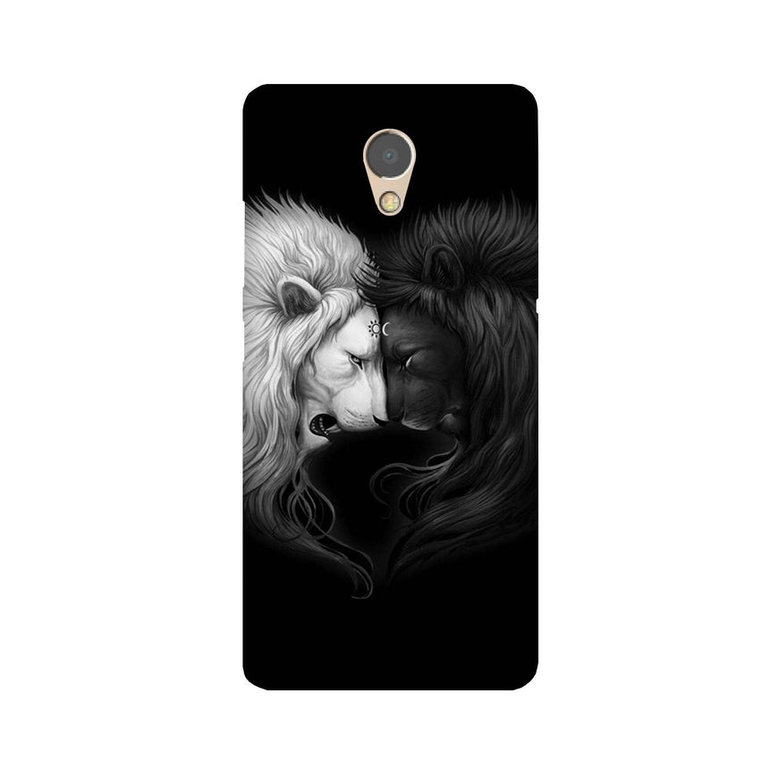 Dark White Lion Case for Lenovo P2  (Design - 140)