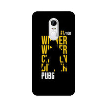 Pubg Winner Winner Mobile Back Case for Lenovo Vibe X3  (Design - 177)