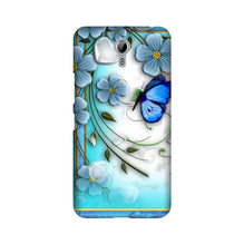 Blue Butterfly Mobile Back Case for Lenovo Zuk Z1 (Design - 21)