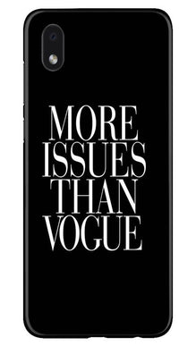 More Issues than Vague Mobile Back Case for Samsung Galaxy M01 Core (Design - 74)