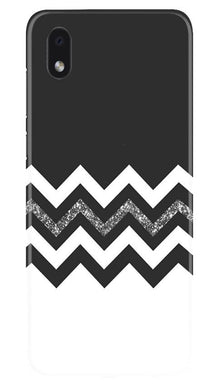 Black white Pattern2Mobile Back Case for Samsung Galaxy M01 Core (Design - 83)