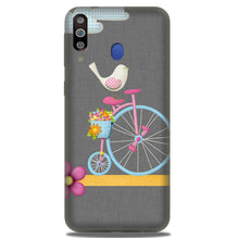 Sparron with cycle Mobile Back Case for Samsung Galaxy A20s (Design - 34)