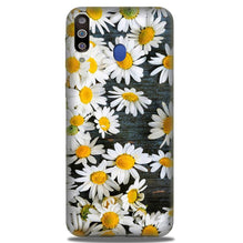 White flowers2 Mobile Back Case for Samsung Galaxy A20s (Design - 62)