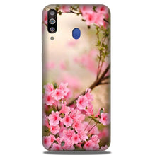 Pink flowers Mobile Back Case for Samsung Galaxy A20s (Design - 69)