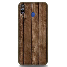 Wooden Look Mobile Back Case for Samsung Galaxy A20s  (Design - 112)