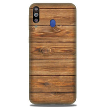 Wooden Look Mobile Back Case for Samsung Galaxy A20s  (Design - 113)