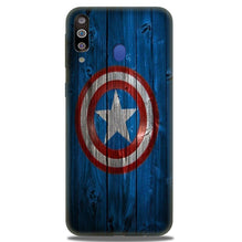 Captain America Superhero Mobile Back Case for Samsung Galaxy A20s  (Design - 118)