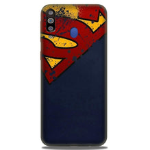 Superman Superhero Mobile Back Case for Samsung Galaxy A20s  (Design - 125)