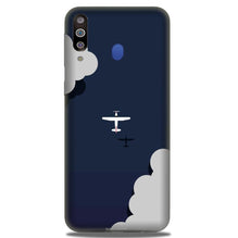 Clouds Plane Mobile Back Case for Samsung Galaxy A20s (Design - 196)
