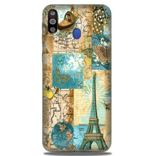 Travel Eiffel Tower Mobile Back Case for Samsung Galaxy A20s (Design - 206)