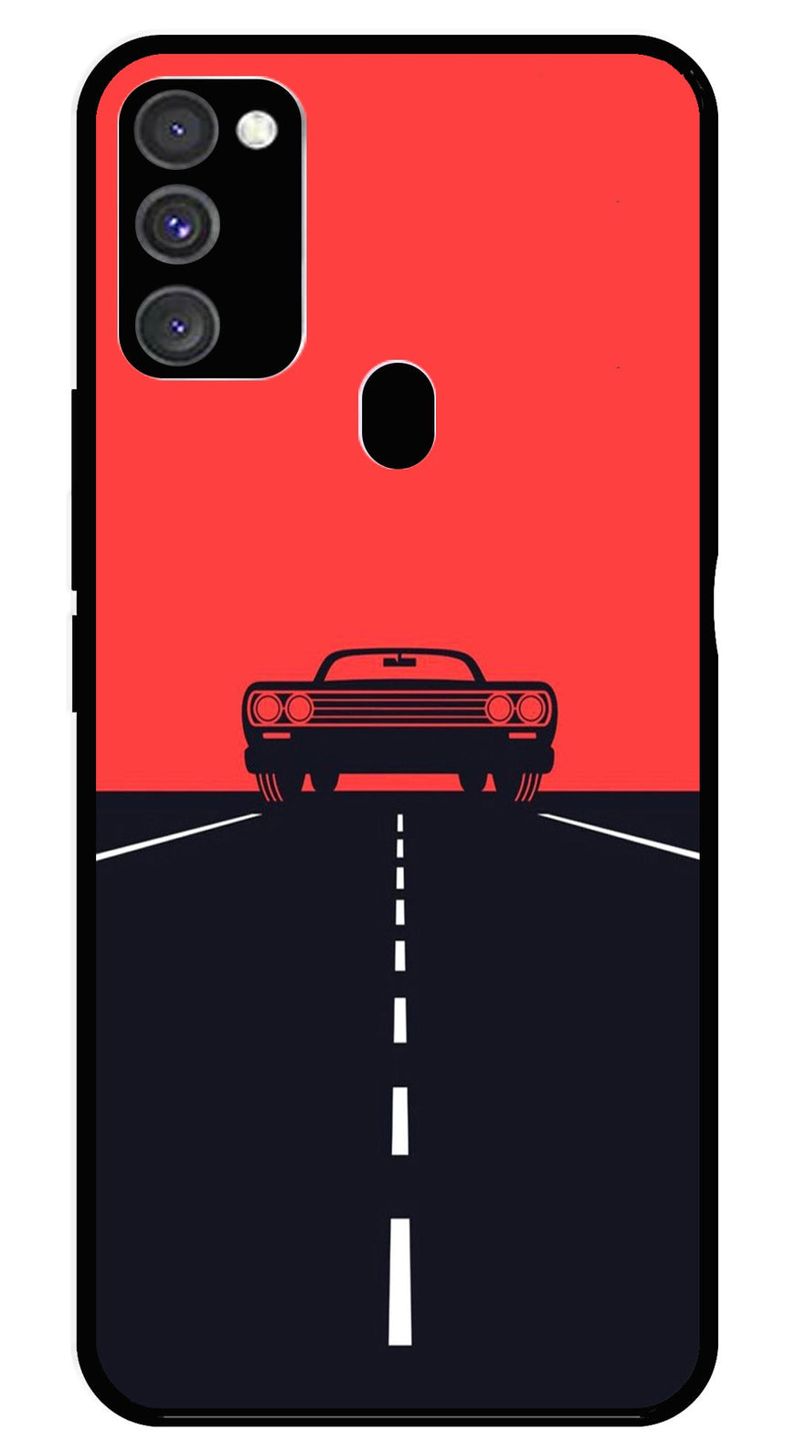 Car Lover Metal Mobile Case for Samsung Galaxy M30s   (Design No -21)