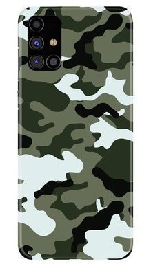 Army Camouflage Mobile Back Case for Samsung Galaxy M31s  (Design - 108)