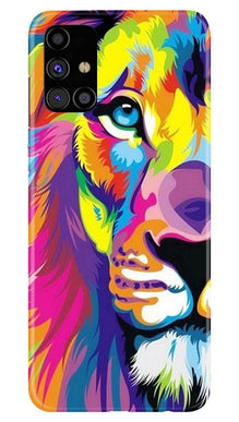 Colorful Lion Mobile Back Case for Samsung Galaxy M51  (Design - 110)