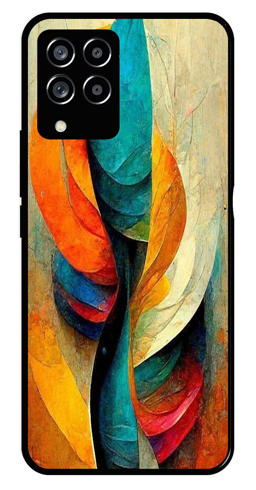 Modern Art Metal Mobile Case for Samsung Galaxy M33 5G   (Design No -11)