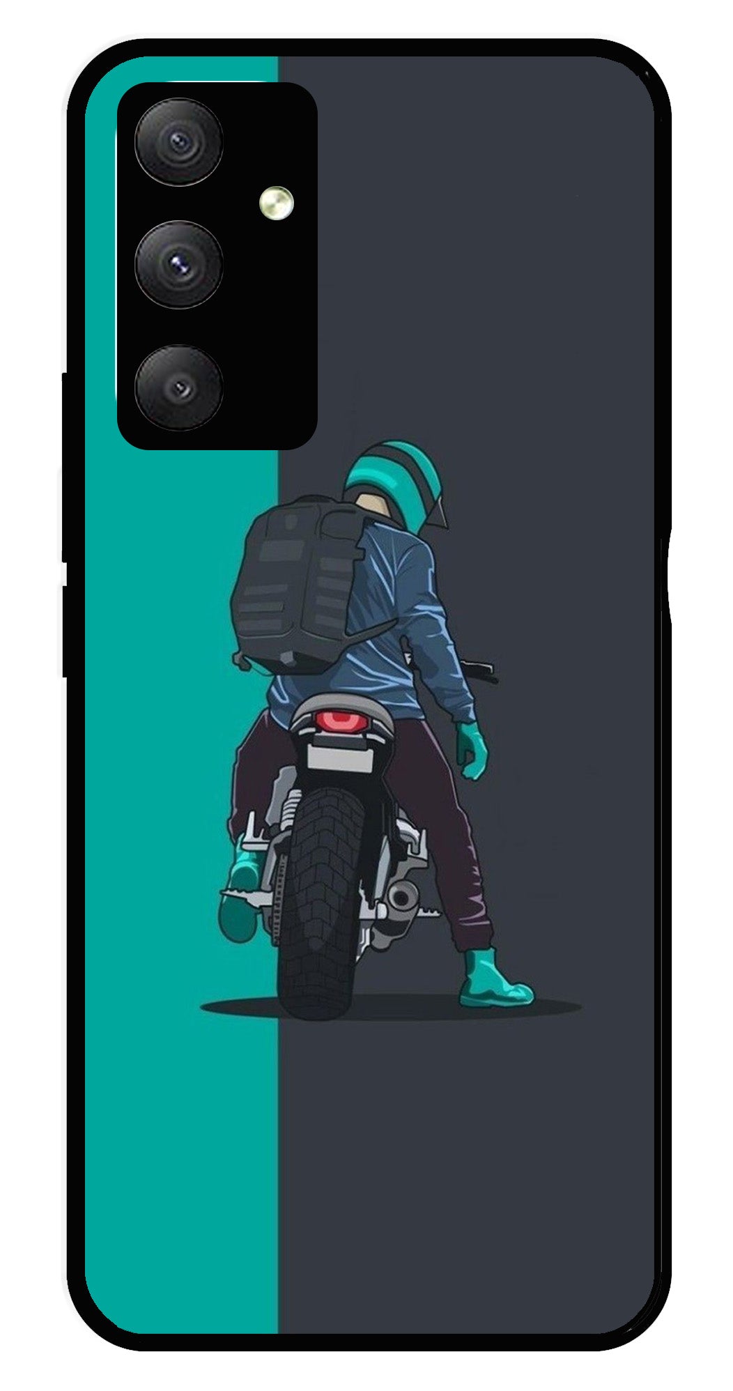 Bike Lover Metal Mobile Case for Samsung Galaxy M34   (Design No -05)