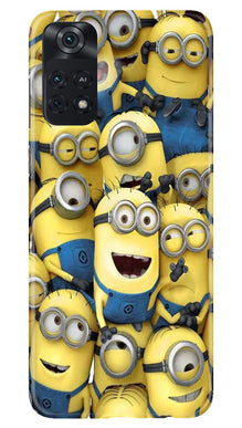 Minions Mobile Back Case for Poco M4 Pro 4G  (Design - 127)