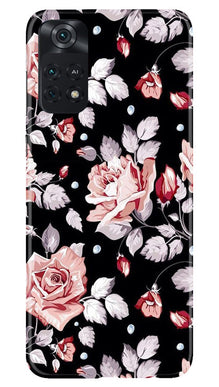 Pink rose Mobile Back Case for Poco M4 Pro 4G (Design - 12)