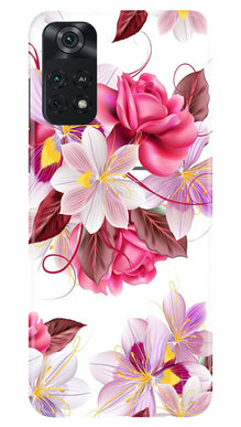 Beautiful flowers Mobile Back Case for Poco M4 Pro 4G (Design - 23)