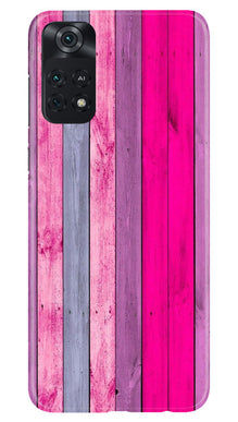 Wooden look Mobile Back Case for Poco M4 Pro 4G (Design - 24)