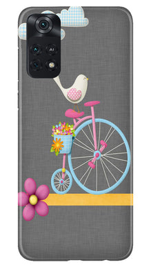 Sparron with cycle Mobile Back Case for Poco M4 Pro 4G (Design - 34)