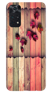 Wooden look2 Mobile Back Case for Poco M4 Pro 4G (Design - 56)