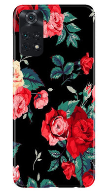 Red Rose2 Mobile Back Case for Poco M4 Pro 4G (Design - 81)